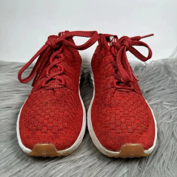 NoBull Allday Knit Shoes Size 11 Red Athletic Sneakers - Picture 3 of 10